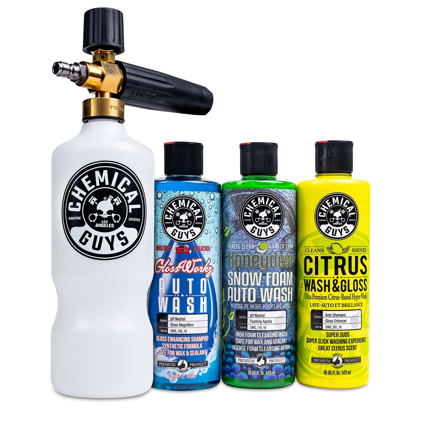 Pro Power Spray Snow Foam Cannon w/Variety Wash Kit