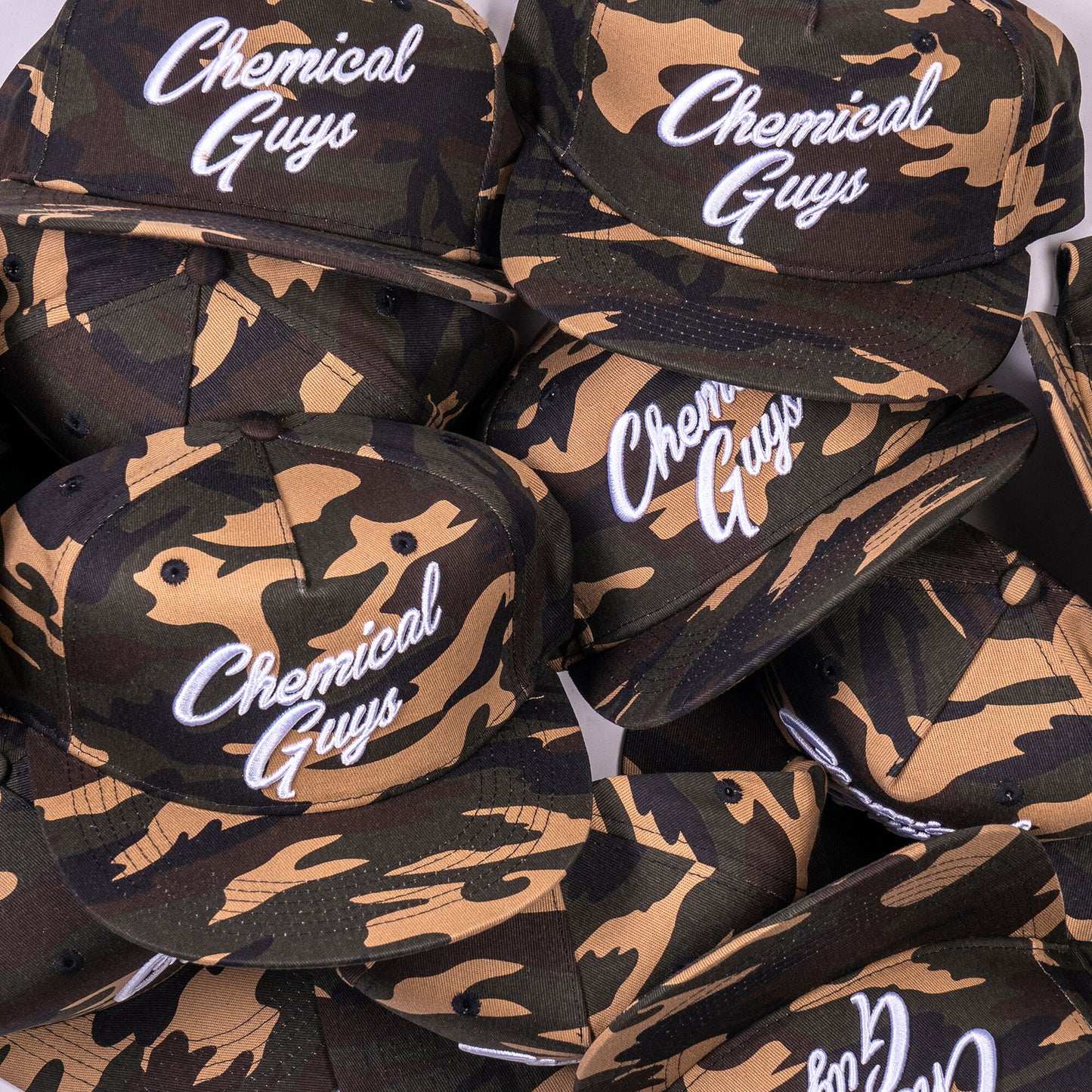 Snap-It-Back Camo Script Hat