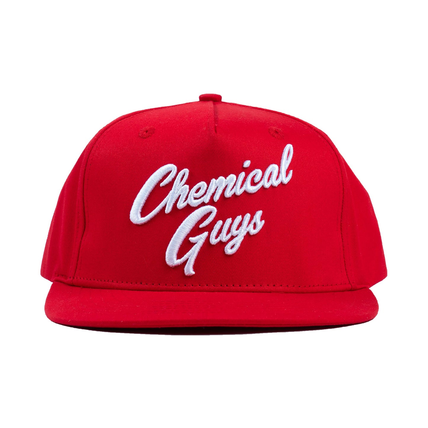 Snap-It-Back Red Script Hat