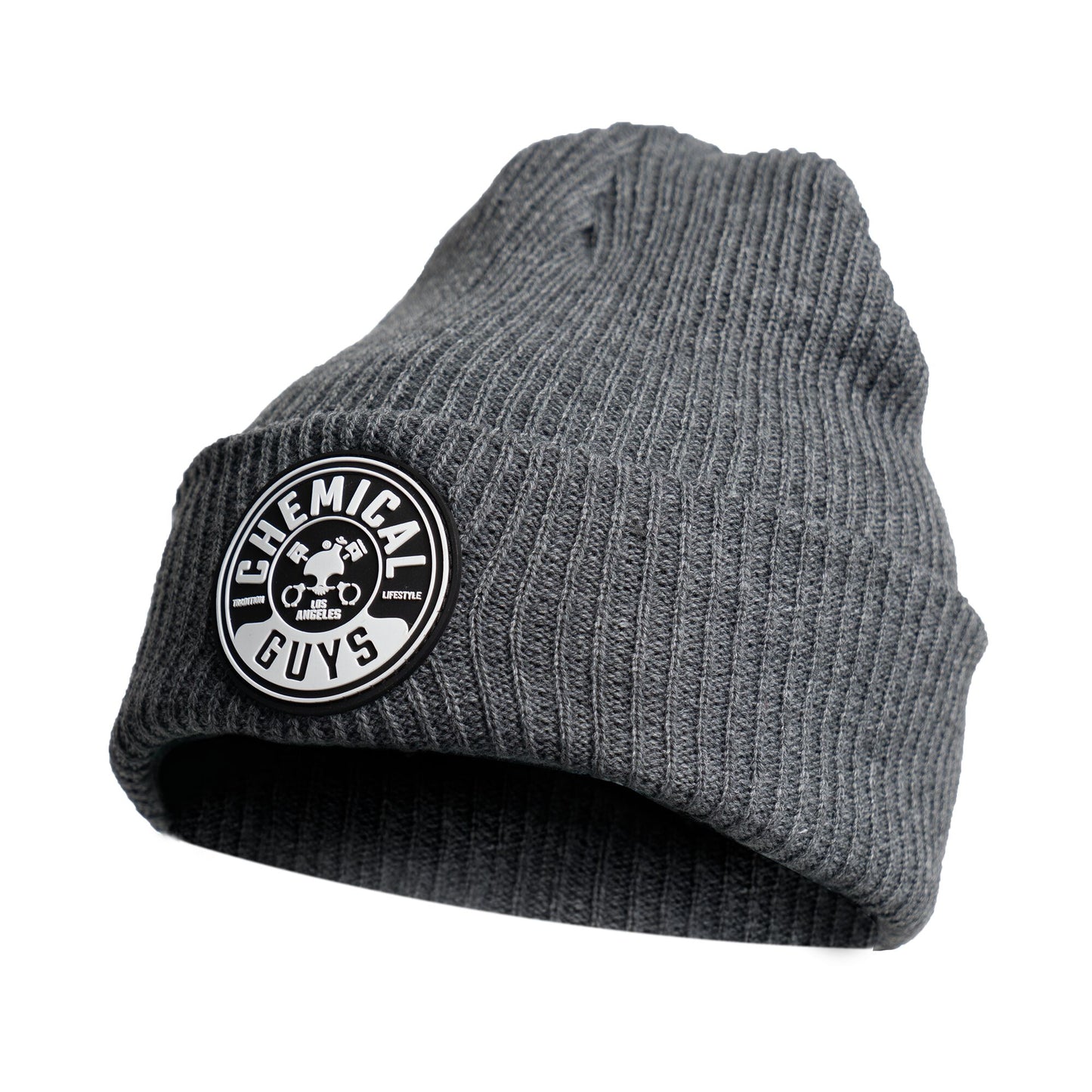 Chemical Guys Full Ribbed Beanie, Gray