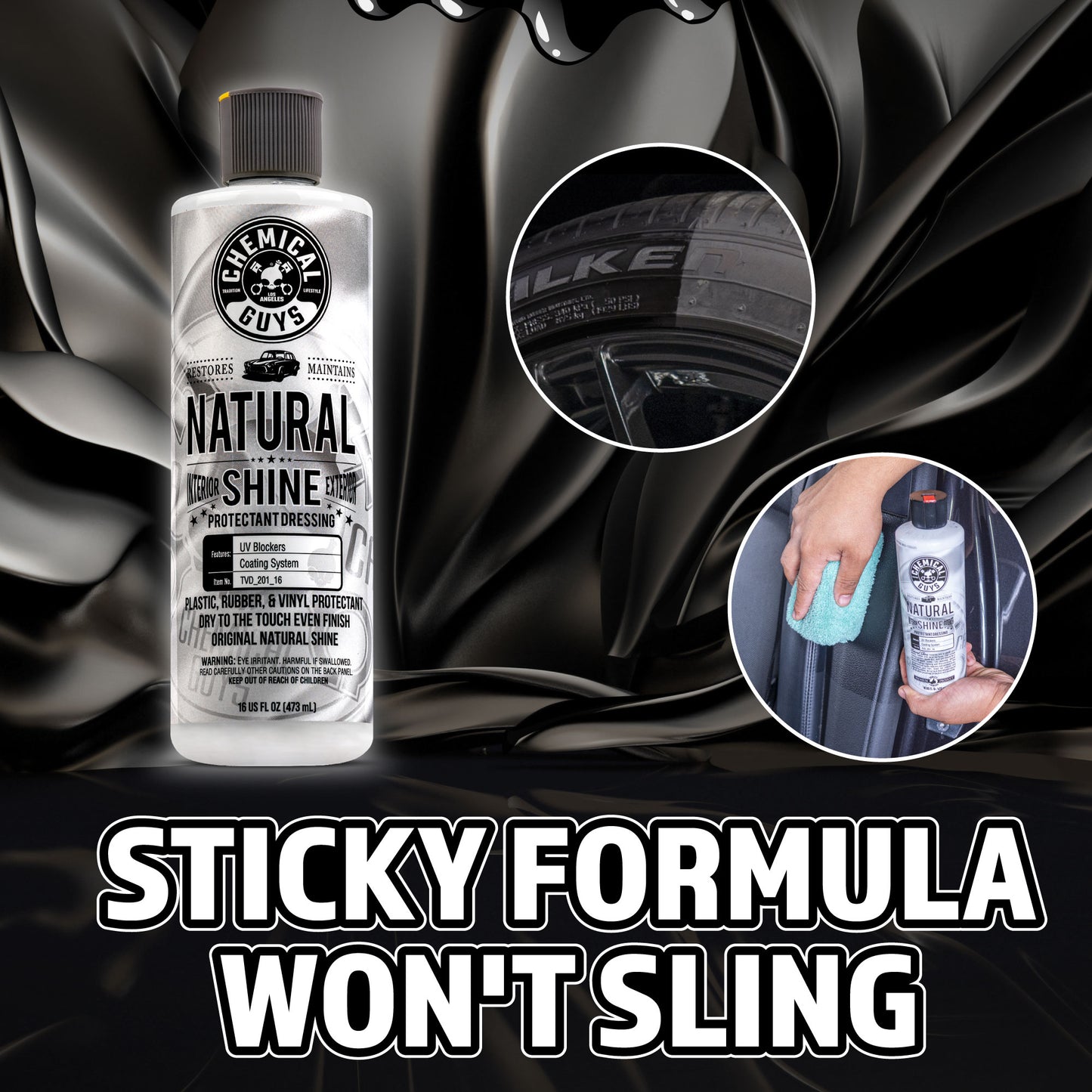 Natural Shine New Look Shine Plastic, Rubber, Vinyl Dressing