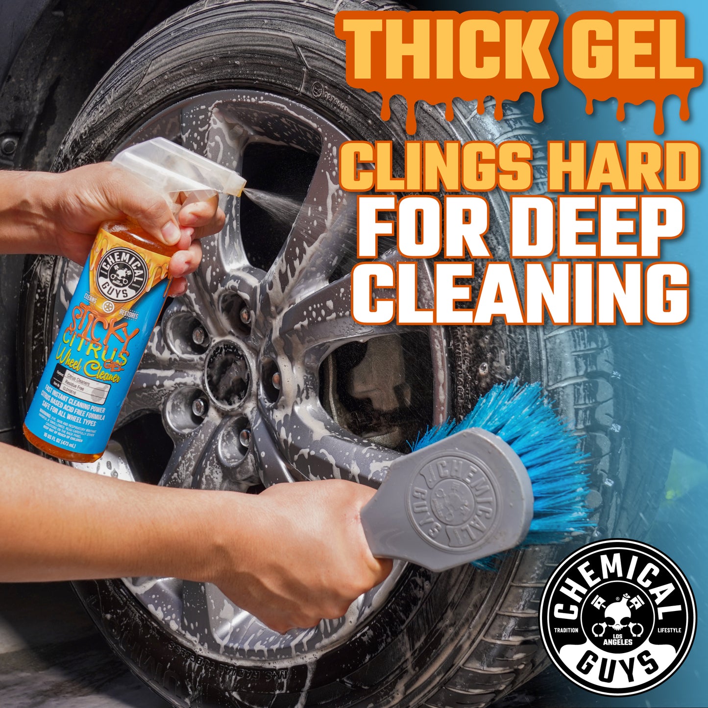 Sticky Citrus Wheel Cleaner Gel