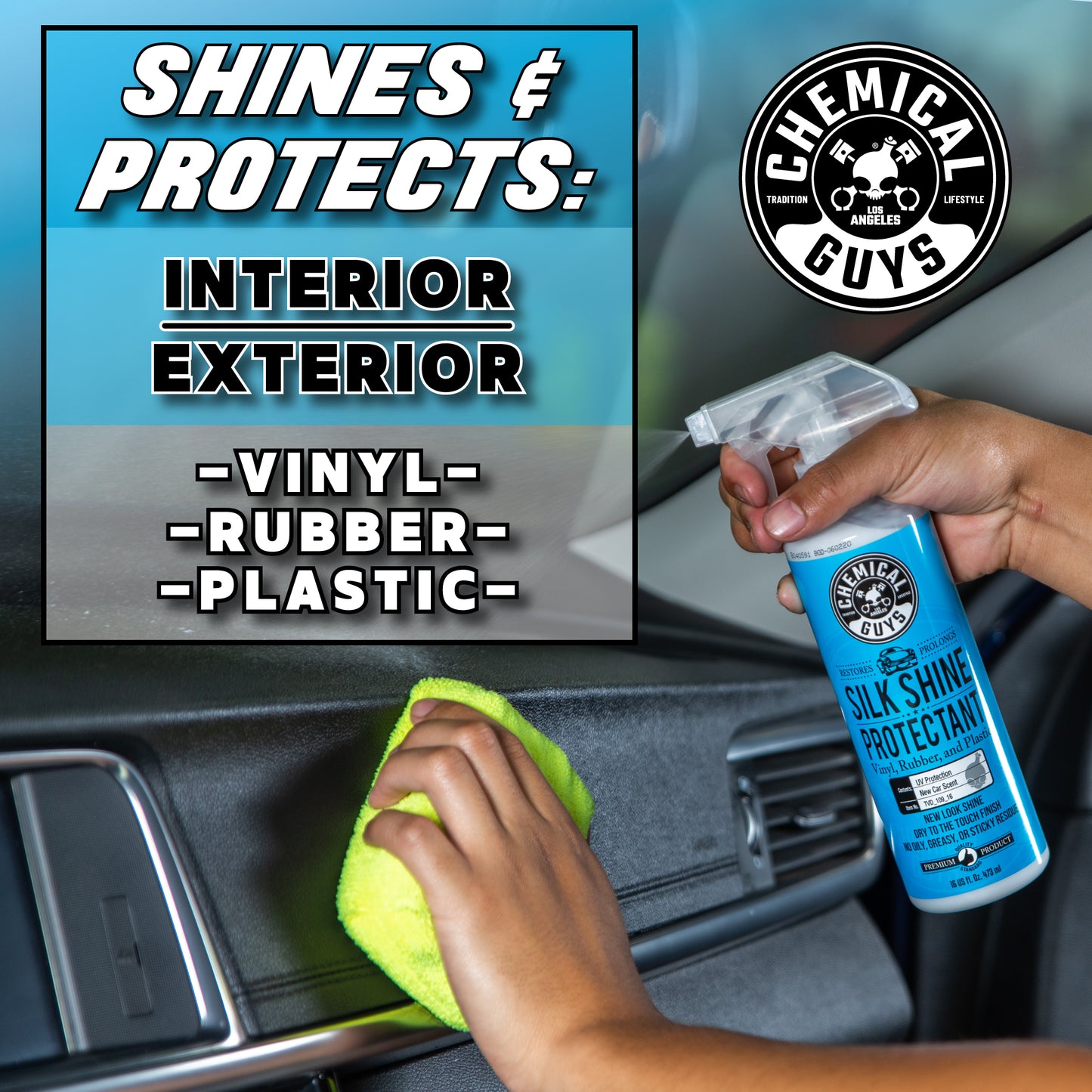 Silk Shine Vinyl, Rubber, Plastic Satin Protectant Dressing