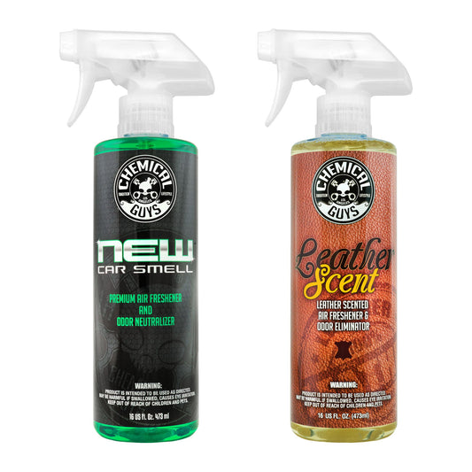 New Car & Leather Air Scent Combo Bundle