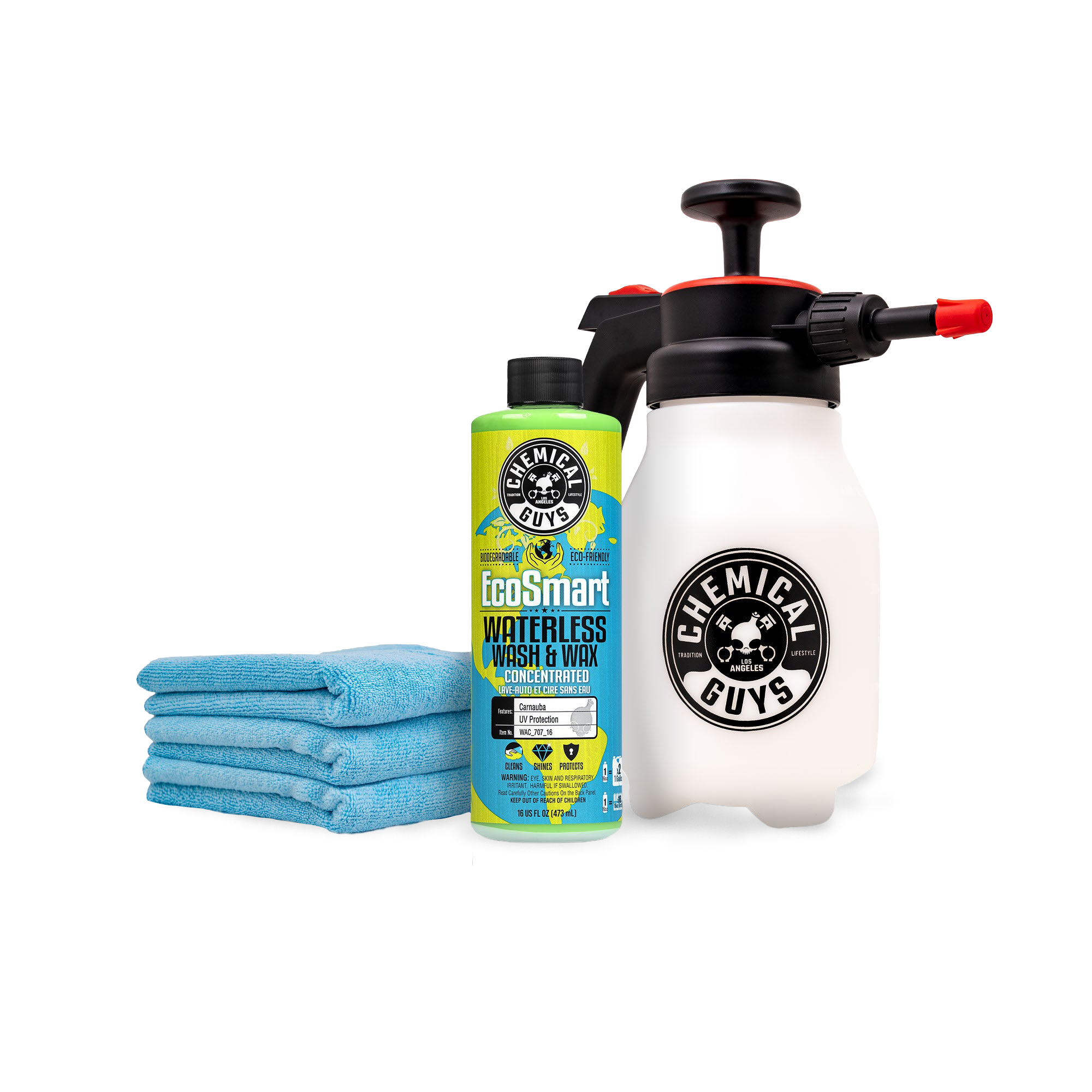 Car Wash & Wax Atomizer Bundle with 1 Towel Set | Chemical Guys