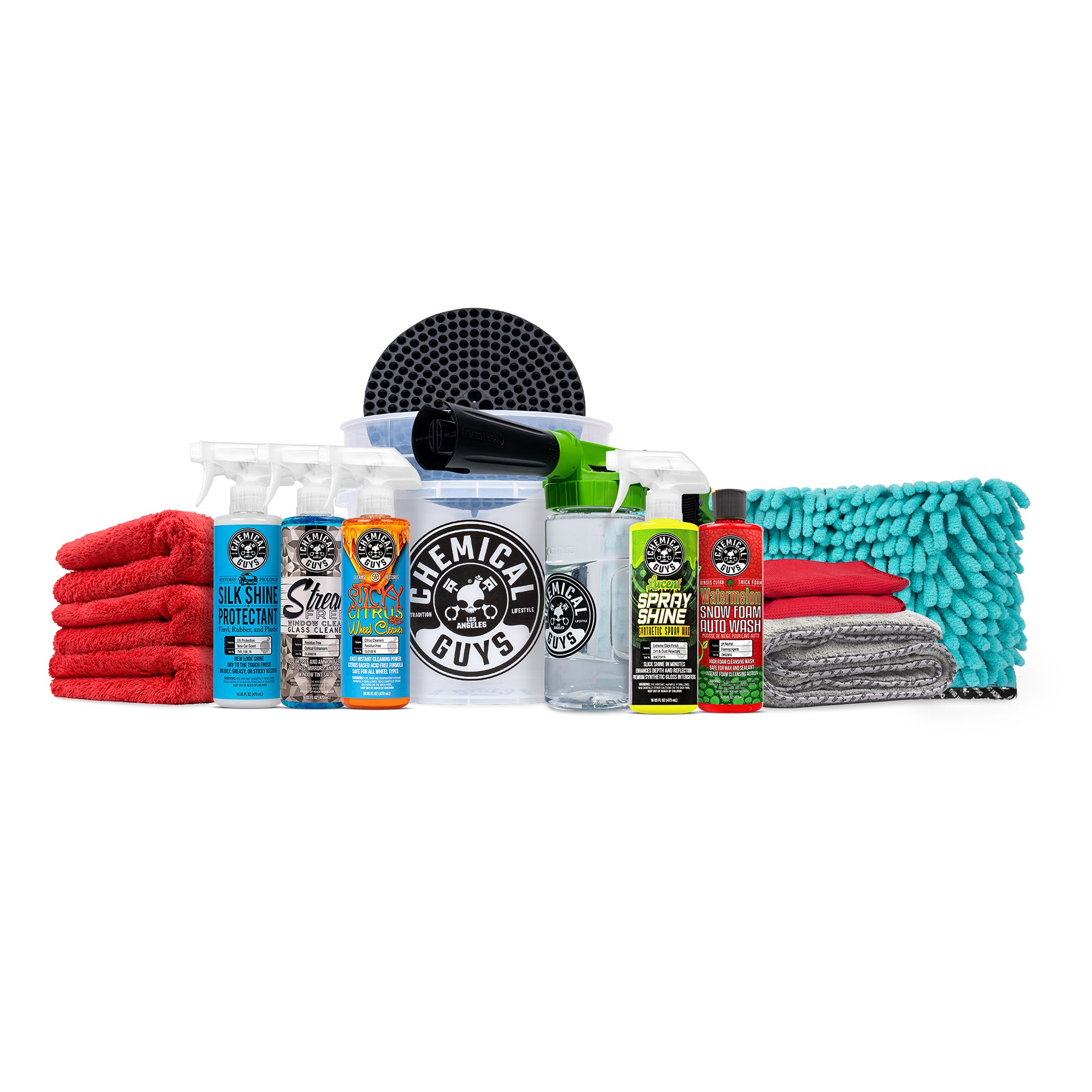 All-In-One Foam Blaster Car Wash & Wax Ultimate Kit with Bucket