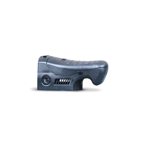 TORQ 15DA replacement headcover, dark gray plastic part, side profile on white background