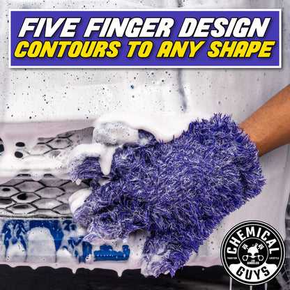 Furry Five Finger Stranger Helpful Handy Detailing Mitt