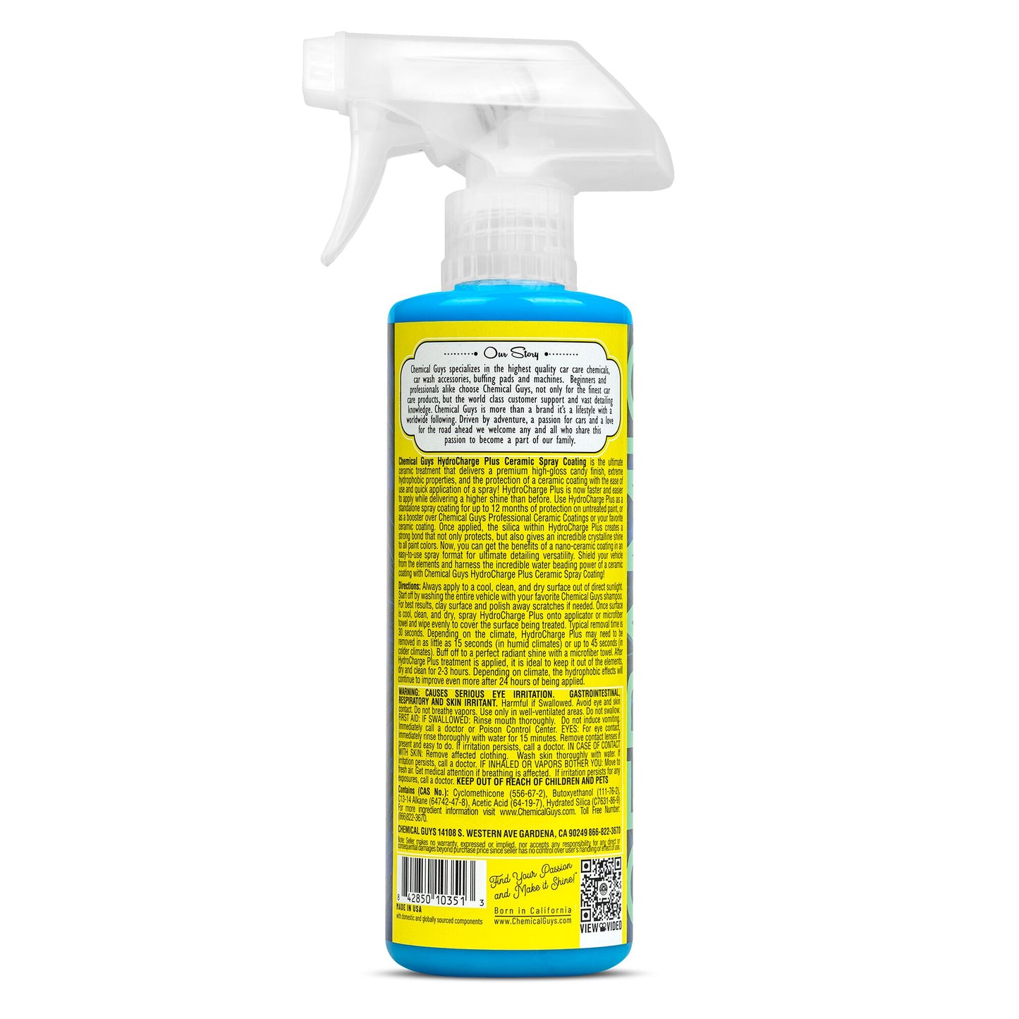 HydroCharge Plus High-Gloss Hydrophobic SiO2 Ceramic Spray Coating