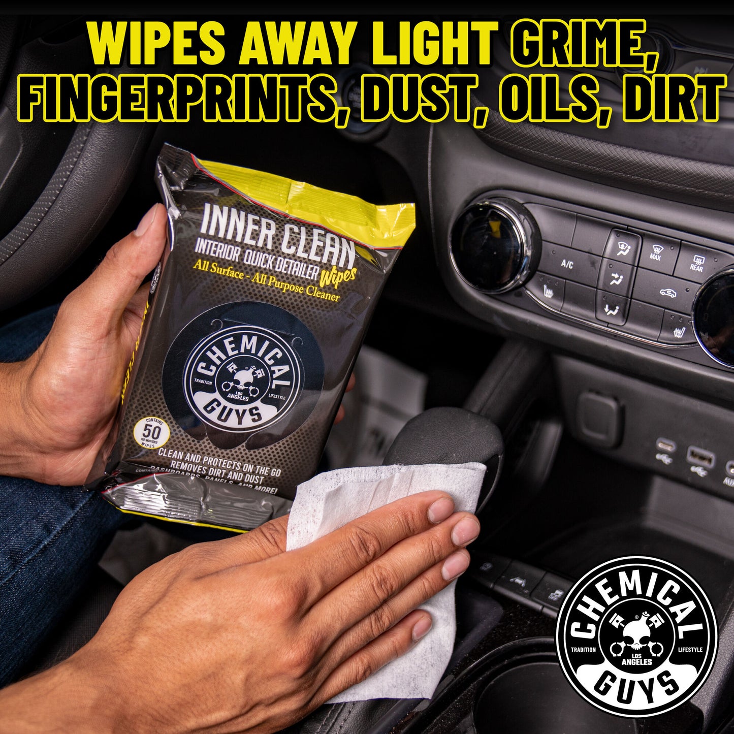 Inner Clean Interior Quick Detailer & Protectant Car Wipes
