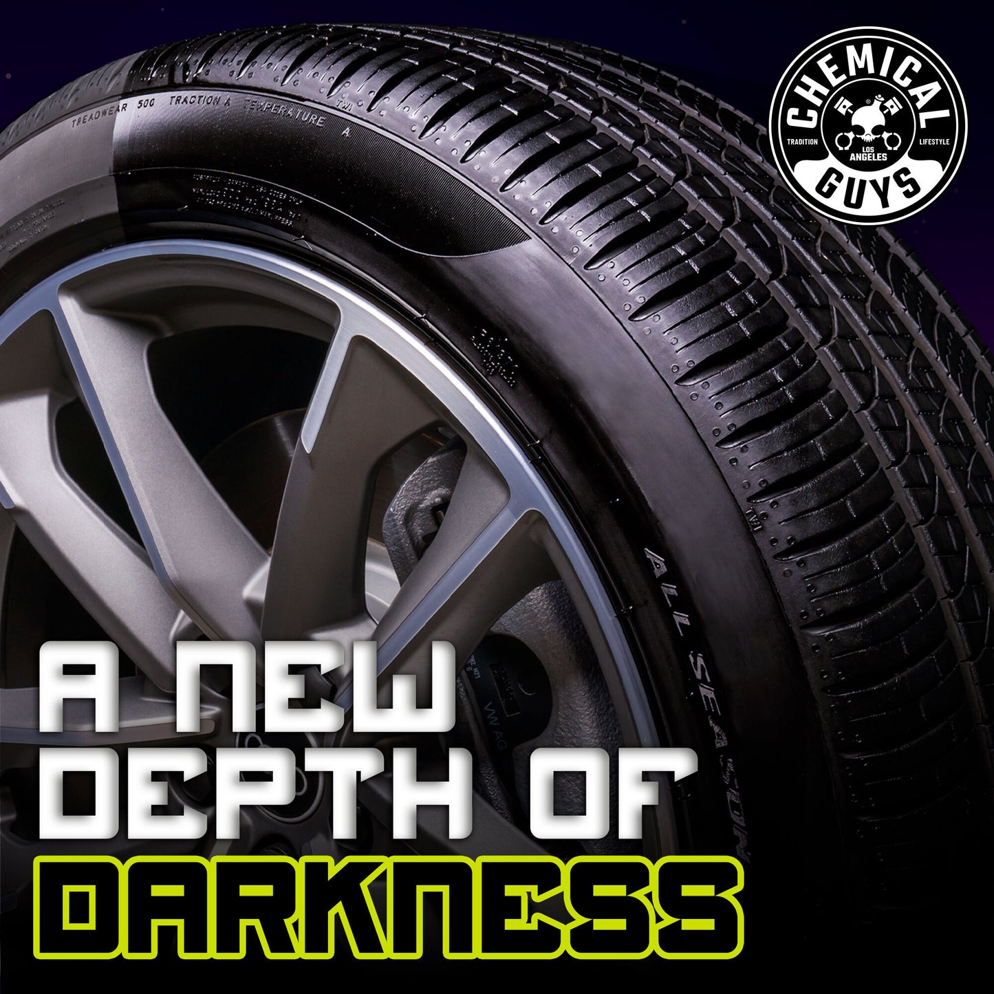 Galactic Black Wet Look Tire Shine Dressing