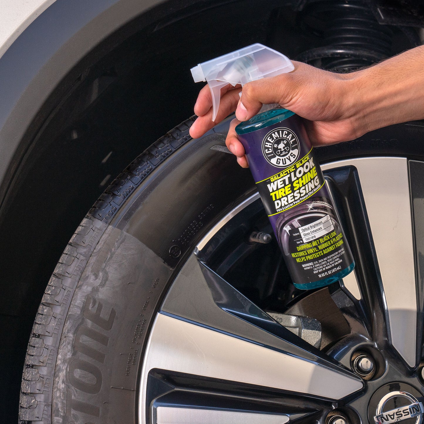 Galactic Black Wet Look Tire Shine Dressing