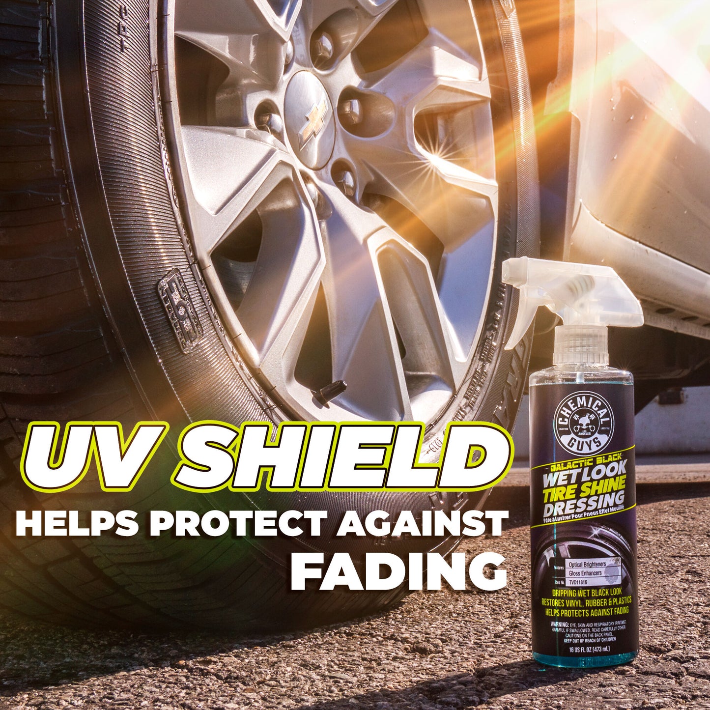 Galactic Black Wet Look Tire Shine Dressing