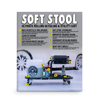Soft Stool Ultimate Utility Detailing Cart
