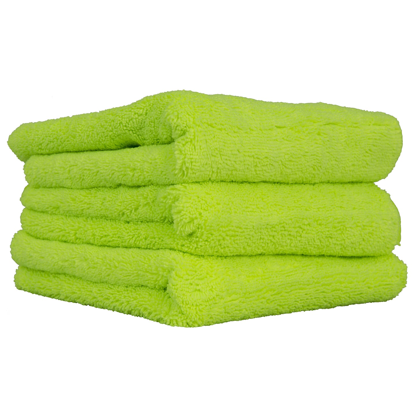 El Gordo Extra Thick Professional Microfiber Towel, Green 16.5" x 16.5" (3 Pack)