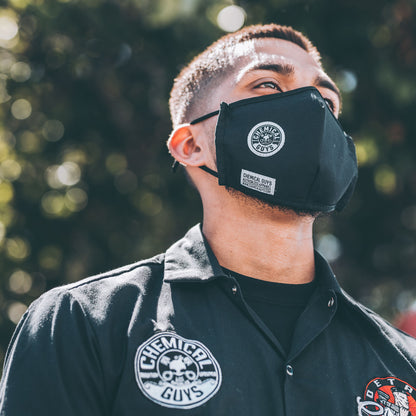 Chemical Guys Black Cotton Non-Medical Face Mask