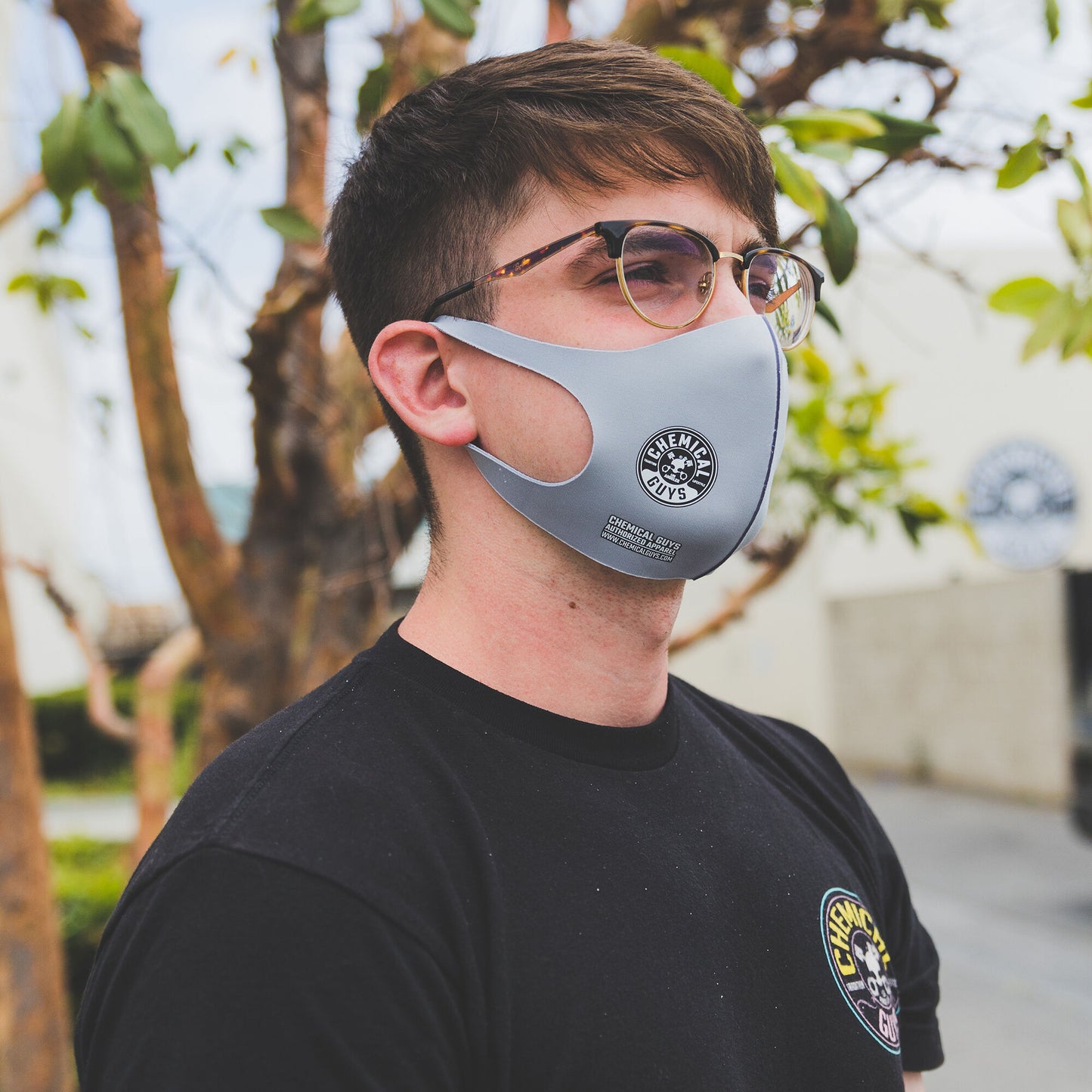 Chemical Guys Gray Cloth Non-Medical Face Mask