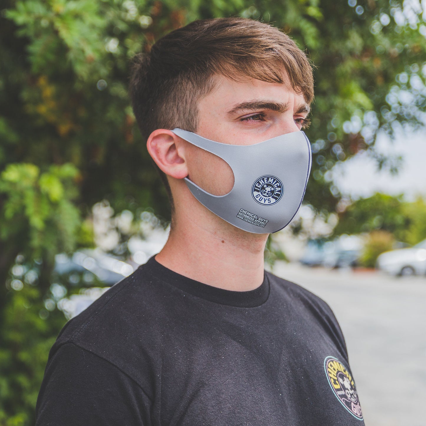 Chemical Guys Gray Cloth Non-Medical Face Mask