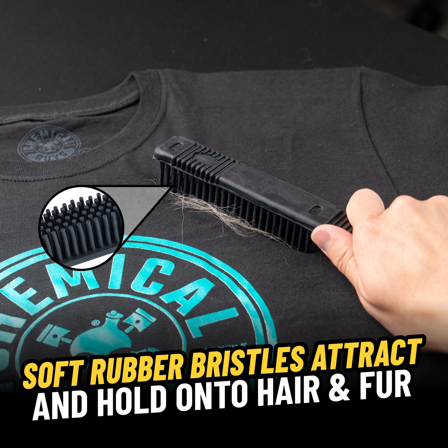 Professional Rubber Pet Hair Removal Brush