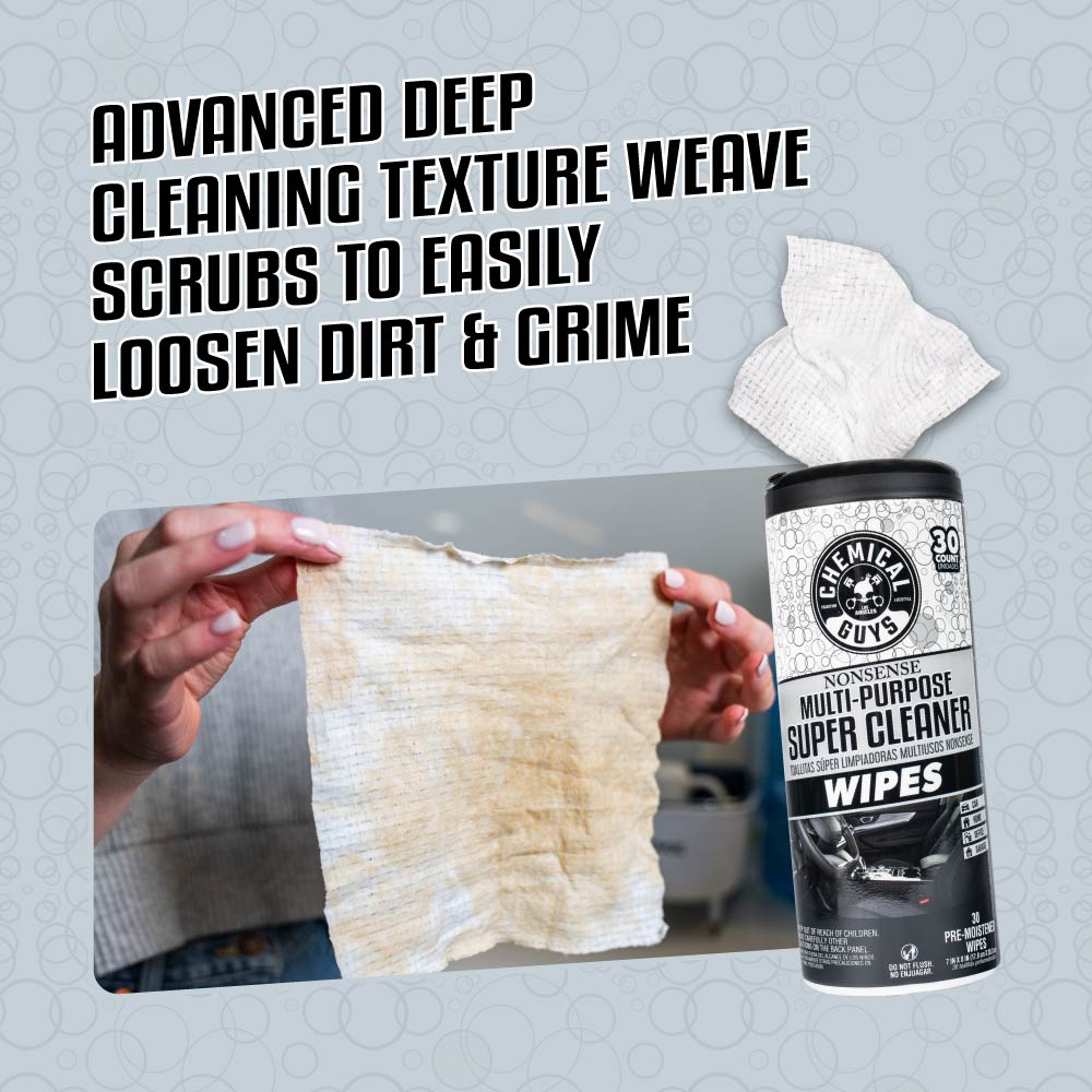 Nonsense Multi-Purpose Super Cleaner Wipes 3-Pack Kit | Chemical Guys