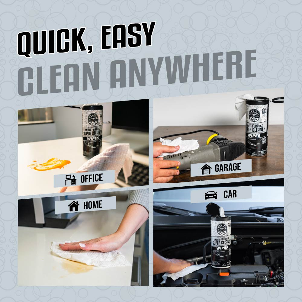 Nonsense Multi-Purpose Super Cleaner Wipes 3-Pack Kit | Chemical Guys