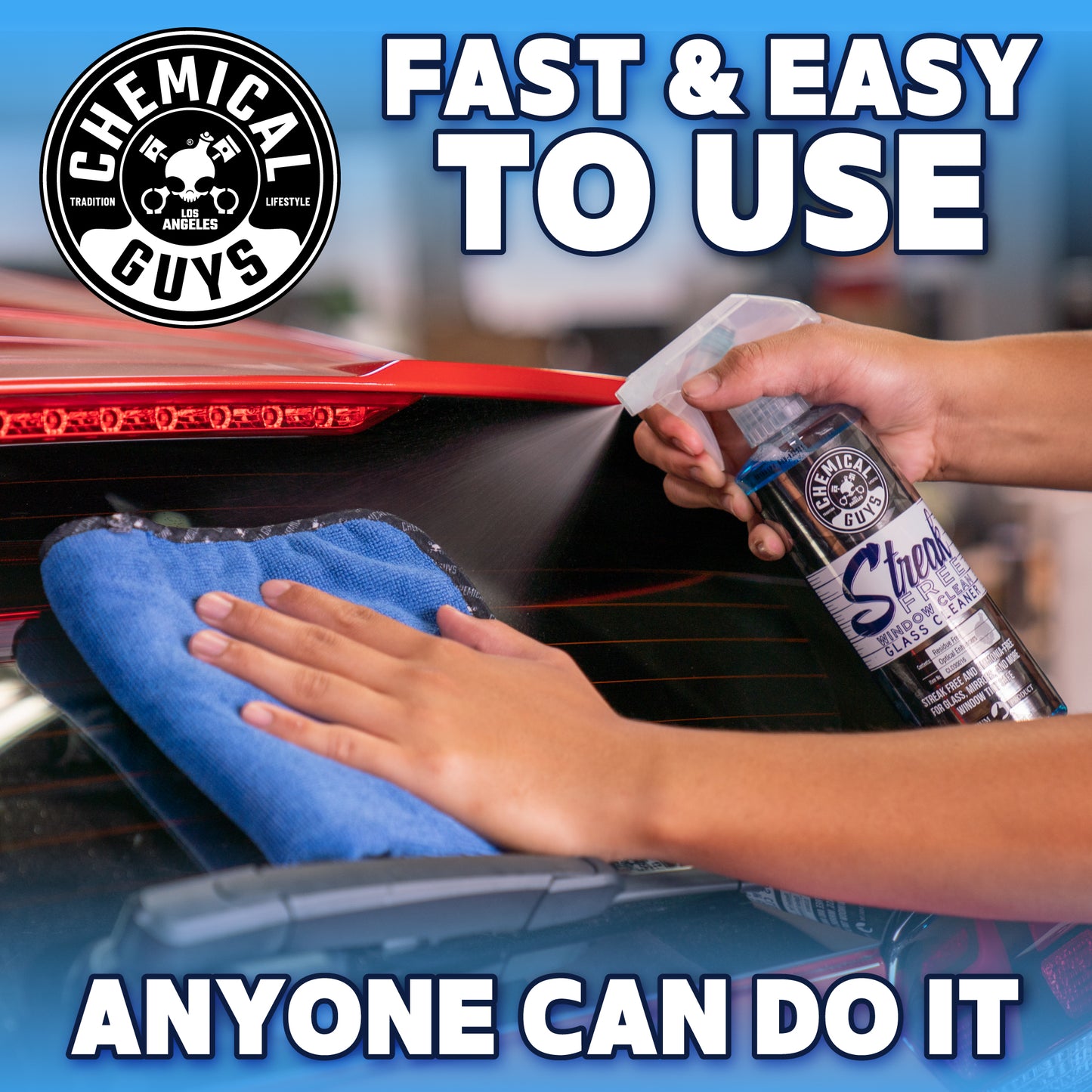 Streak Free Window Glass Cleaner