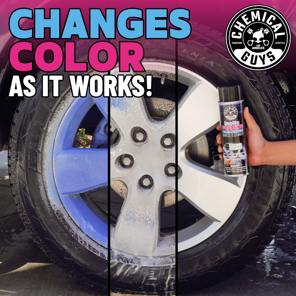 Incite Foaming Color Changing Wheel Cleaner | Chemical Guys