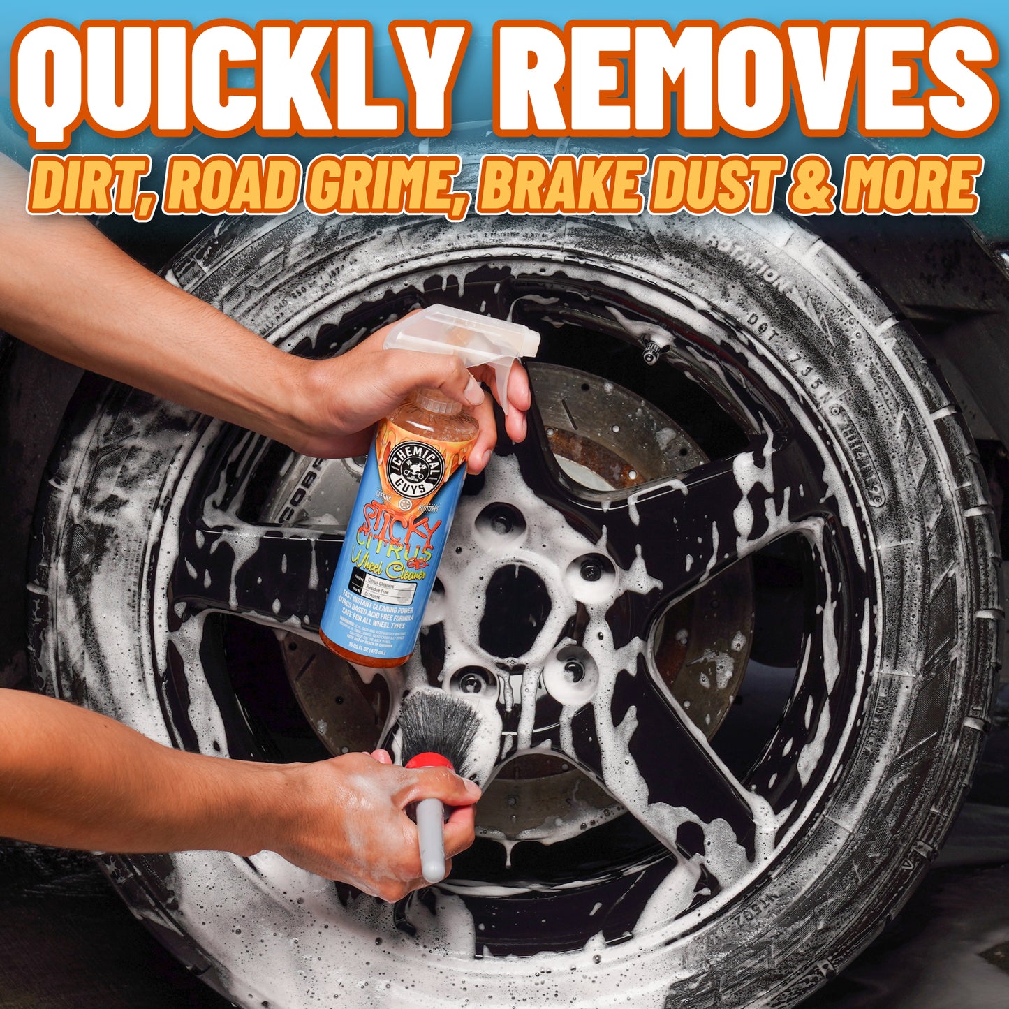 Sticky Citrus Wheel Cleaner Gel