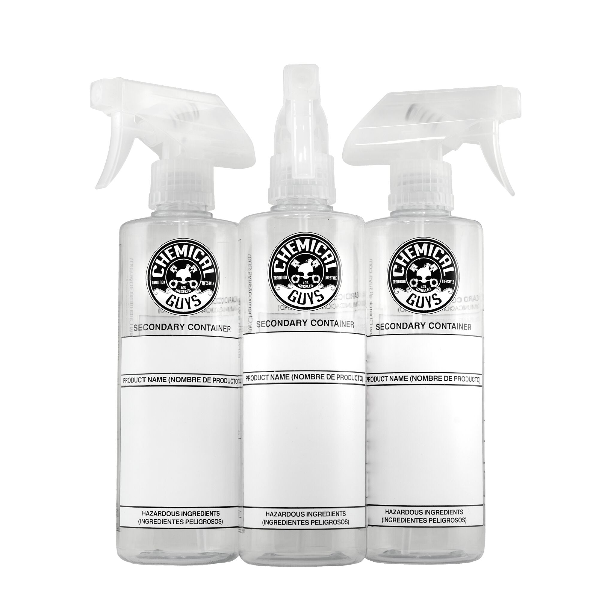 Secondary Container Dilution Bottles 3Pack Chemical Guys