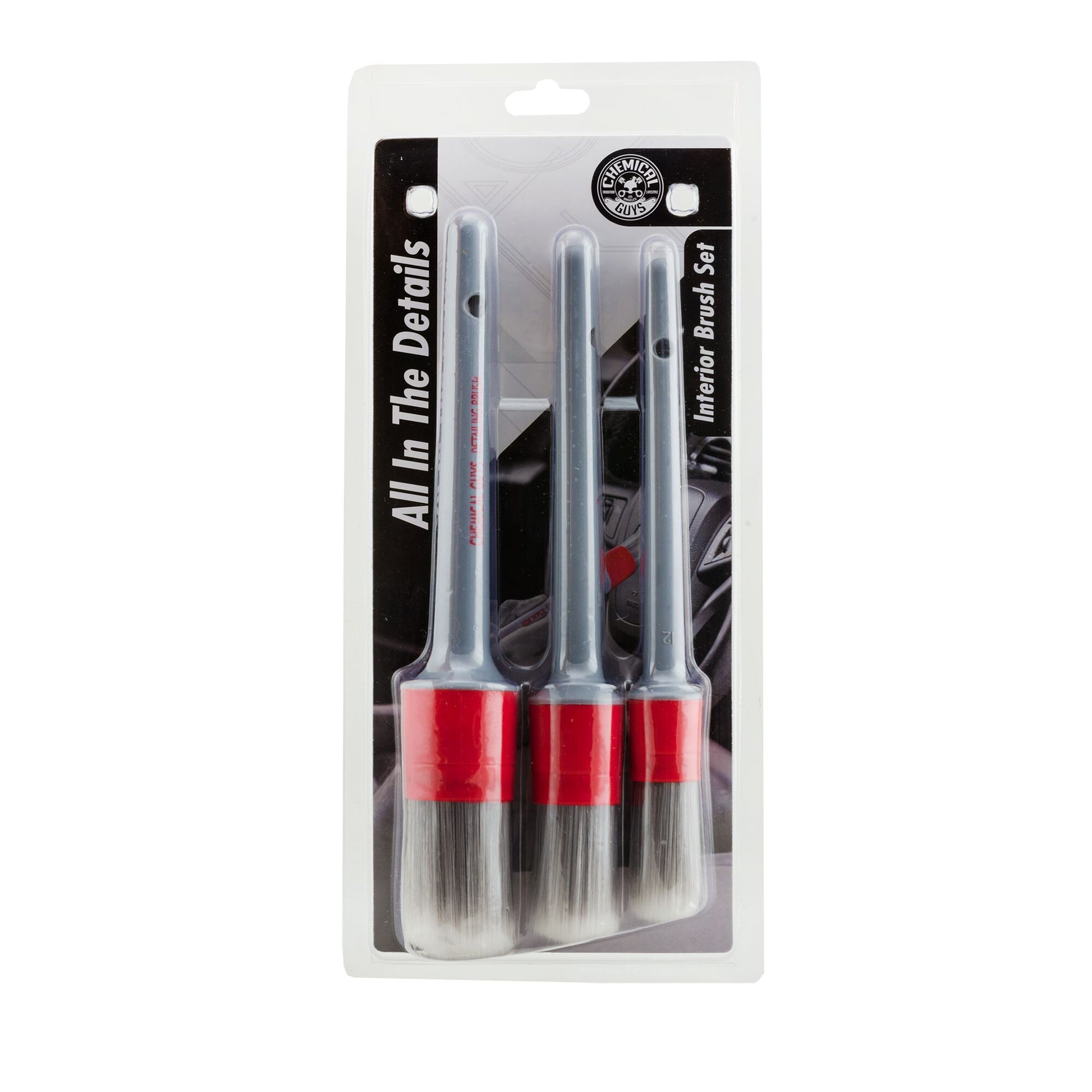 Chemical Guys ACC600 - Interior Detailing Brushes - 3 Pack