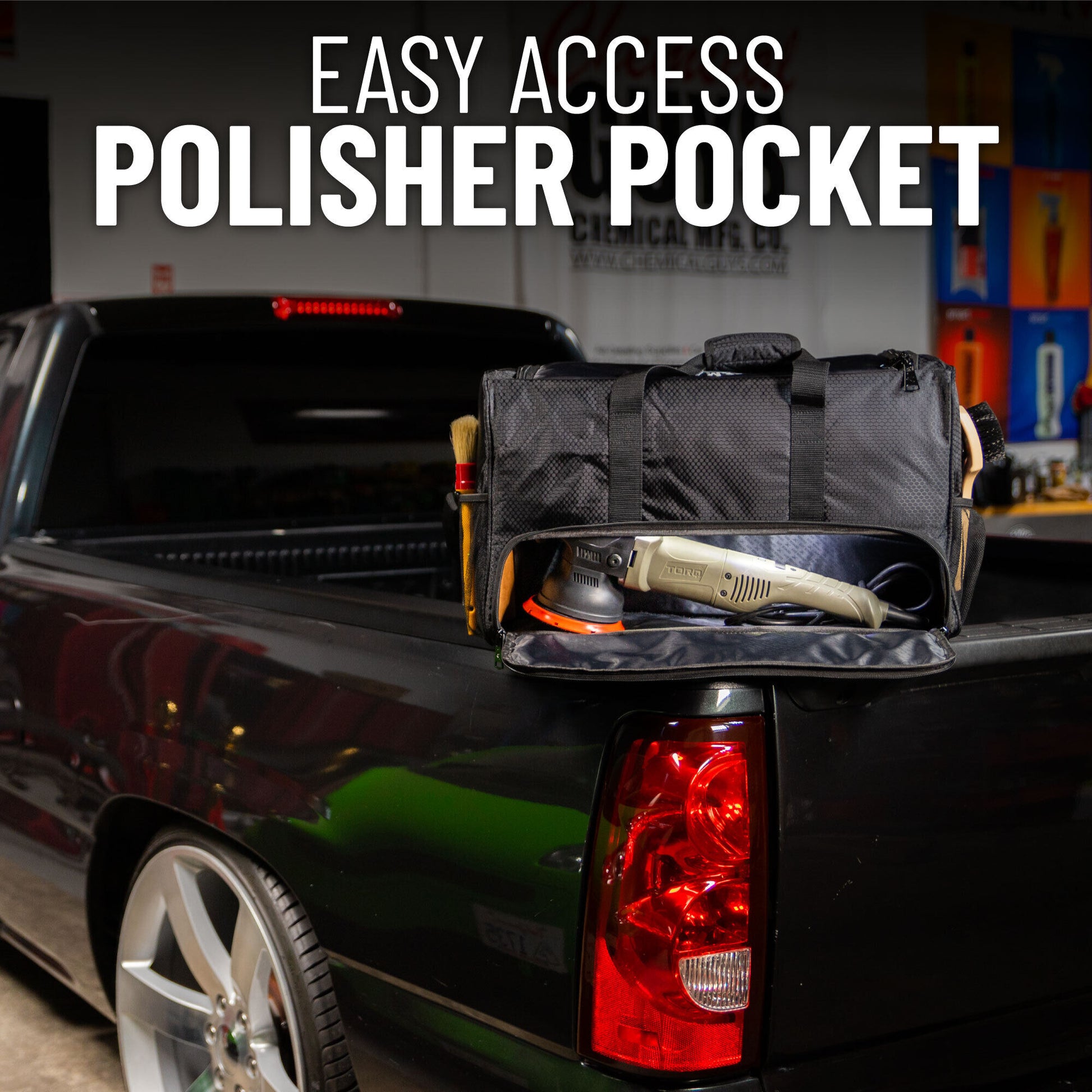 Chemical Guys Arsenal Range Trunk Organizer & Detailing Bag w/Polisher Pocket - ACC614