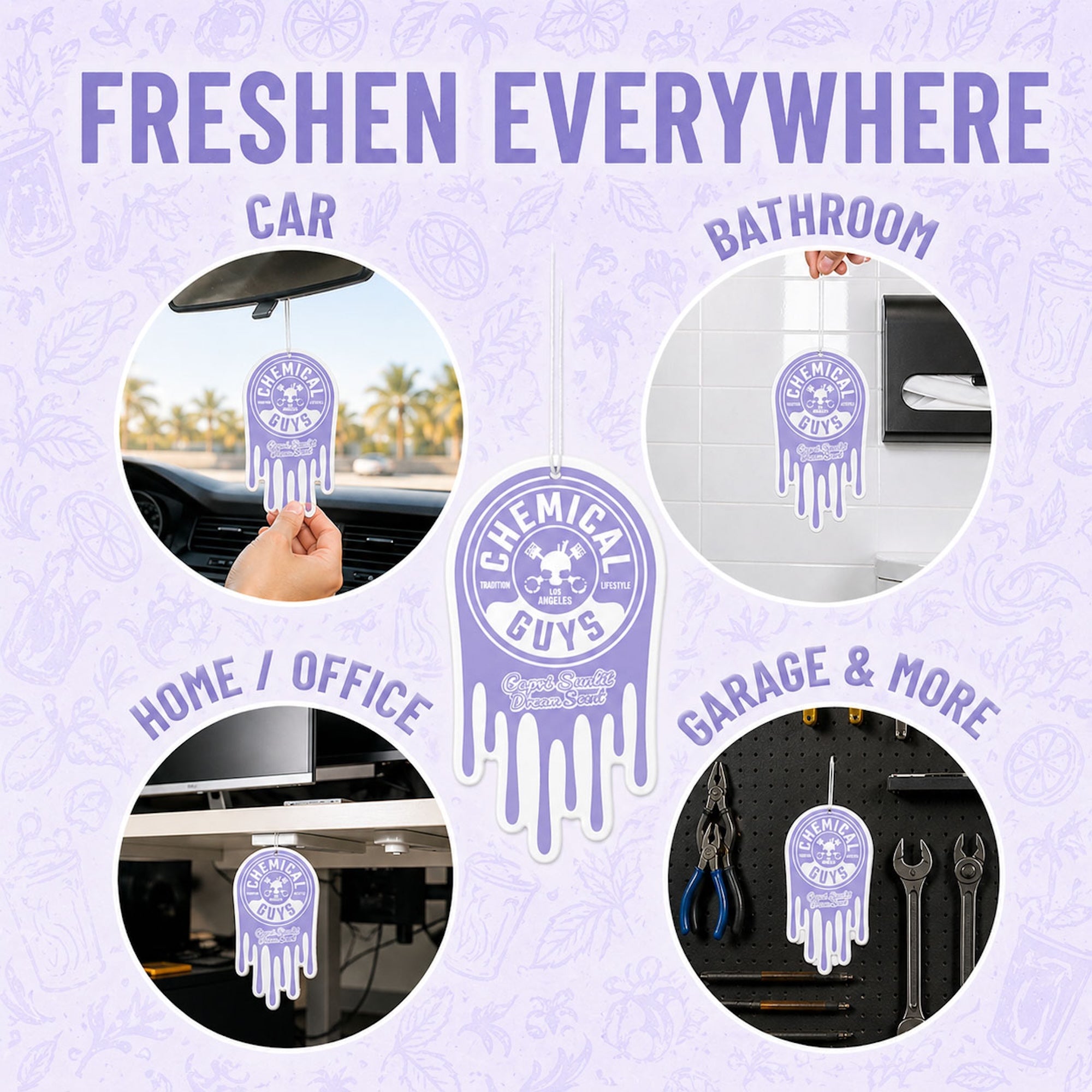 Capri Sunlit Dream Hanging Air Freshener | Chemical Guys