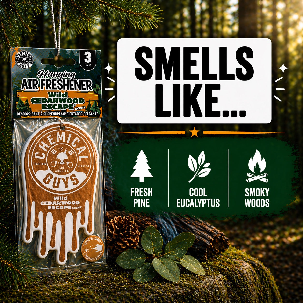 ジェネラルヘッドマウンテン　ジェリーフィッシュフラワーズ　CD6枚セット Wild Cedarwood Escape Hanging Air Freshener | Chemical Guys