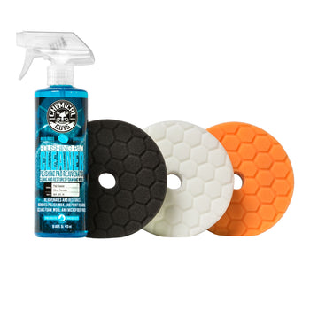 BUFFING PAD SAMPLER KIT W/POLISHING PAD CLEANER