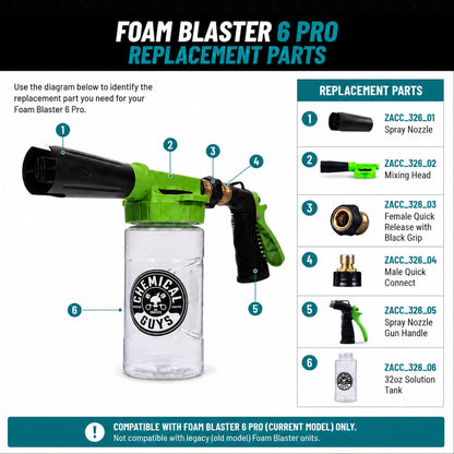 TORQ Foam Blaster 6 Pro Replacement Parts