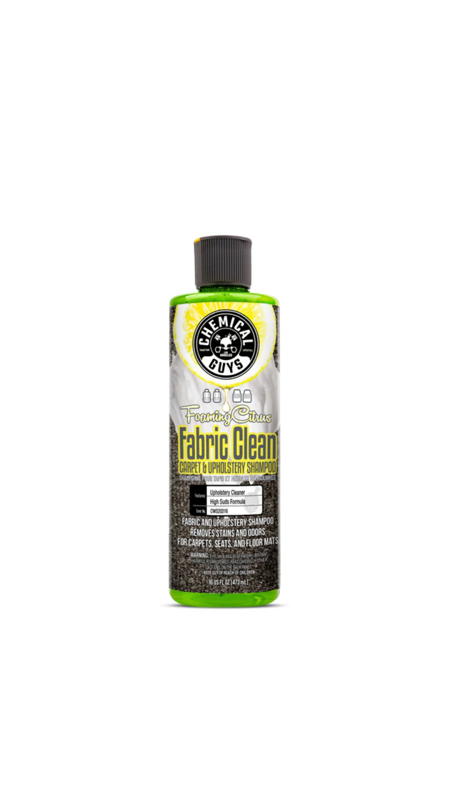 Foaming Citrus Fabric Clean Carpet & Upholstery Shampoo