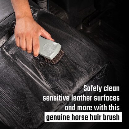 Long Bristle Horse Hair Leather Cleaning Brush