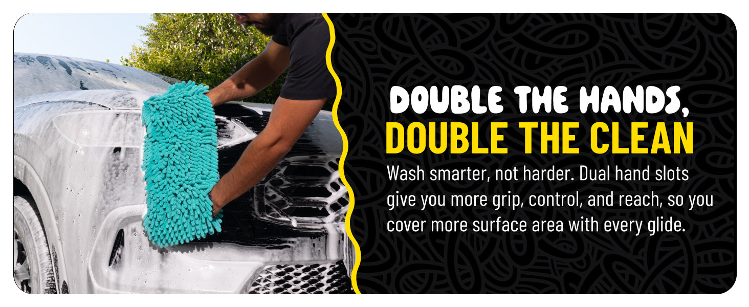 Big Noodle Grip & Glide Two Handed Wash Mitt | Chemical Guys