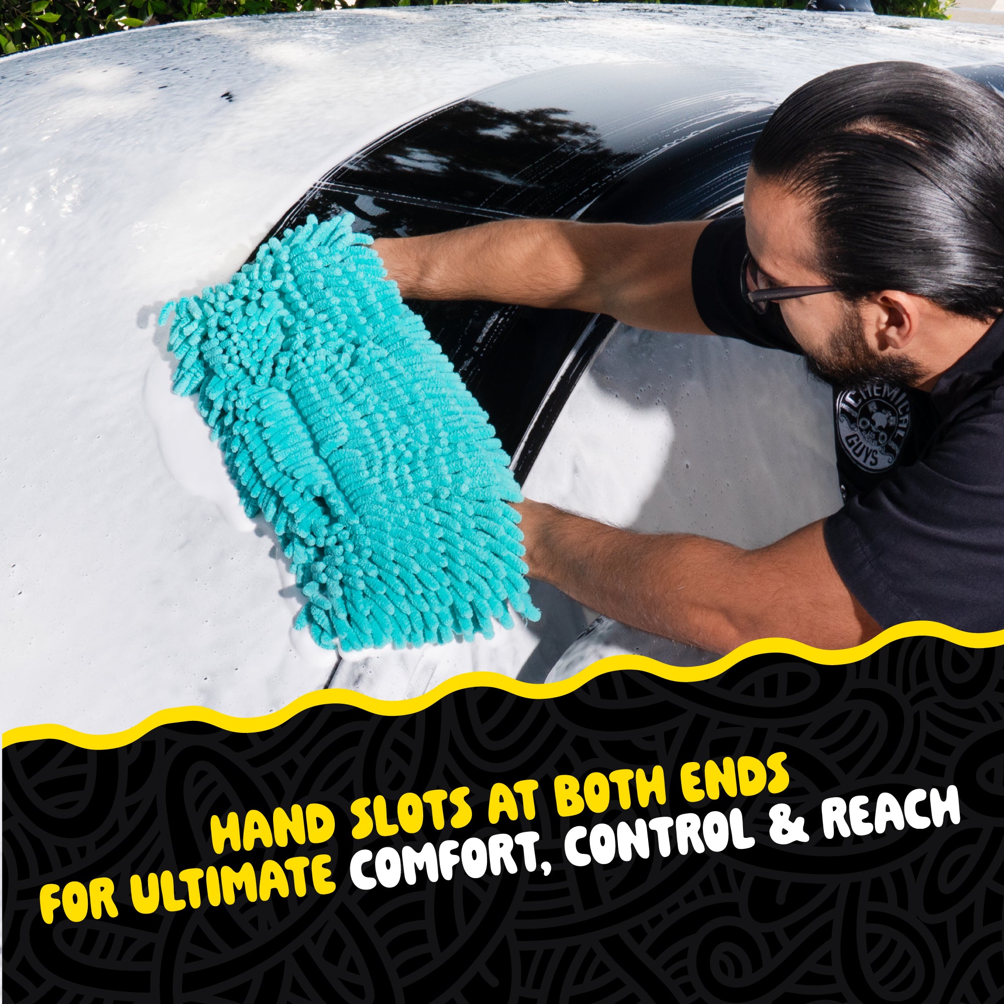 マルチドライブ☆MD Big Noodle Grip & Glide Two Handed Wash Mitt | Chemical Guys