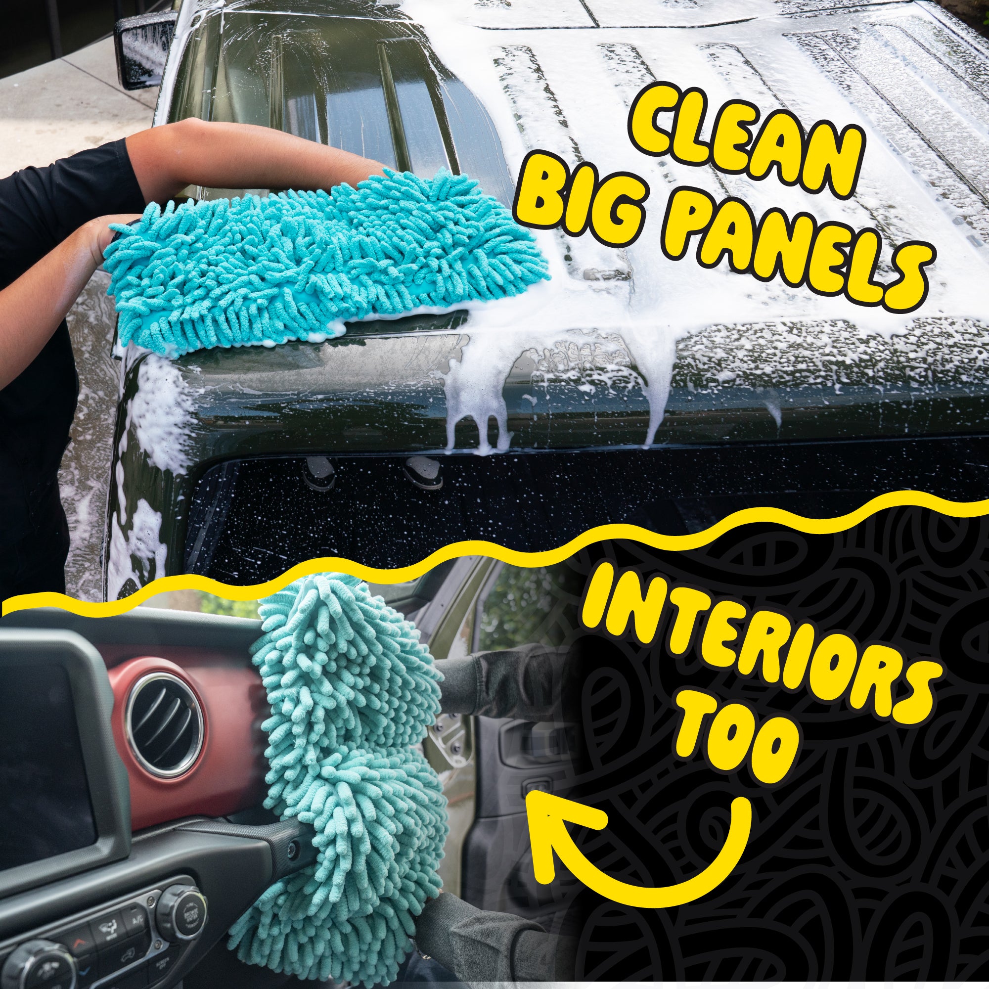 Big Noodle Grip & Glide Two Handed Wash Mitt | Chemical Guys