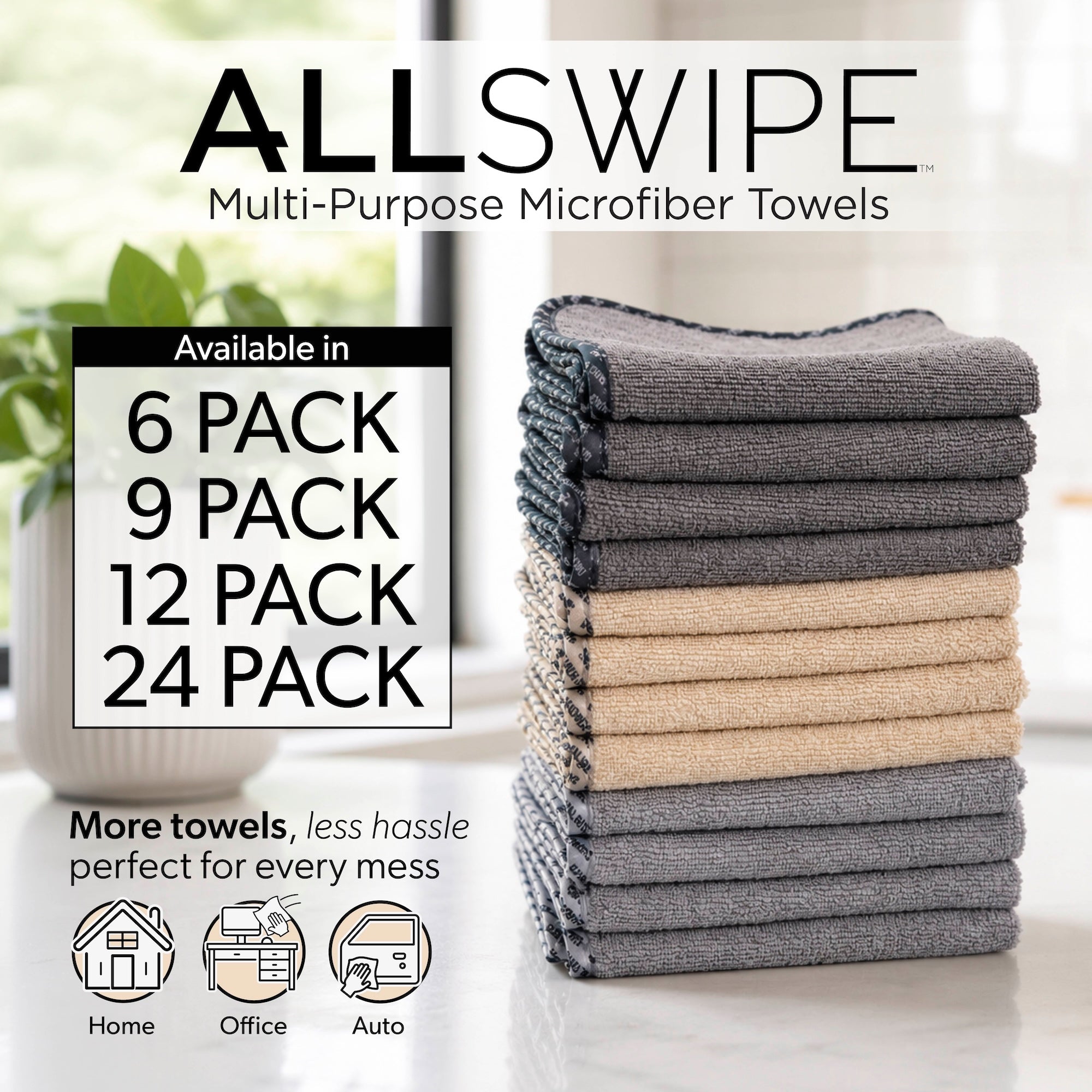 Multi-Colored AllSwipe Multi-Purpose Microfiber Towels | Chemical Guys