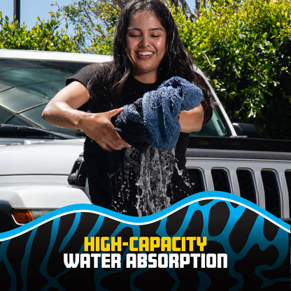 Megalodon Pocket Grip Twisted Loop Microfiber Drying Towel