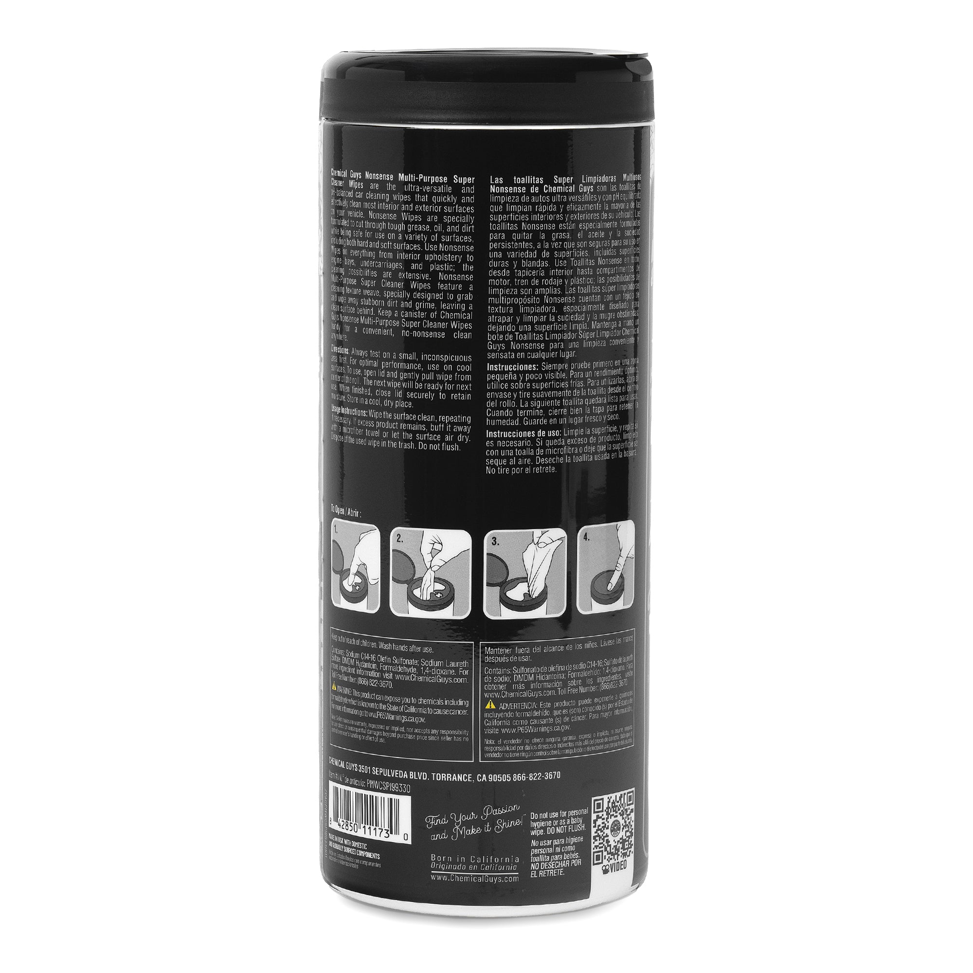 Nonsense Multi-Purpose Super Cleaner Canister Wipes | Chemical Guys