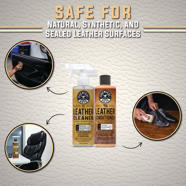 Car Leather Care Starter Kit | Chemical Guys Car Leather Care Starter Kit | Chemical Guys