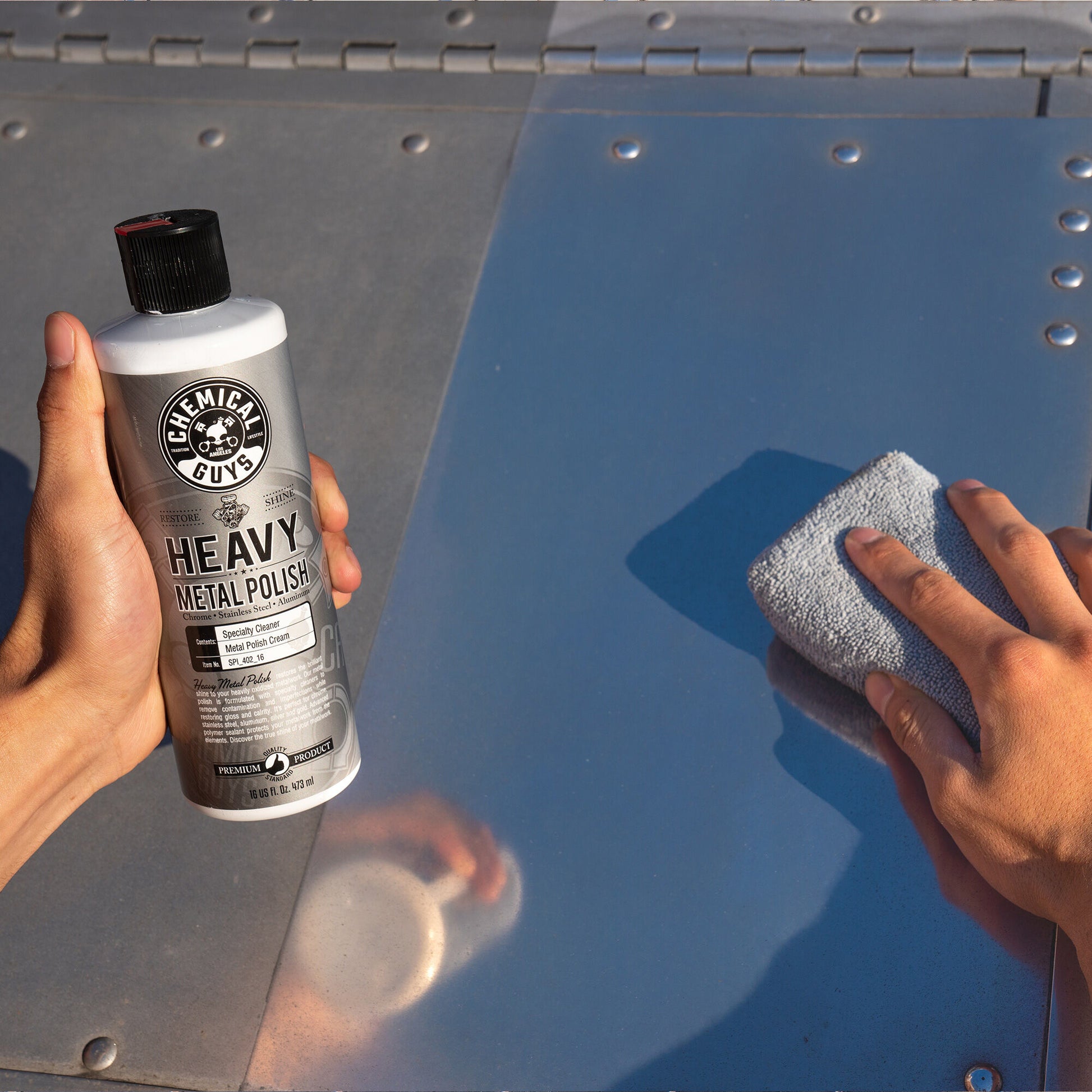 3D Metal Polish - Heavy Duty Multi Purpose Polish, Cleaner, Restorer and  Protectant for Metal, Aluminum, Chrome 16oz.