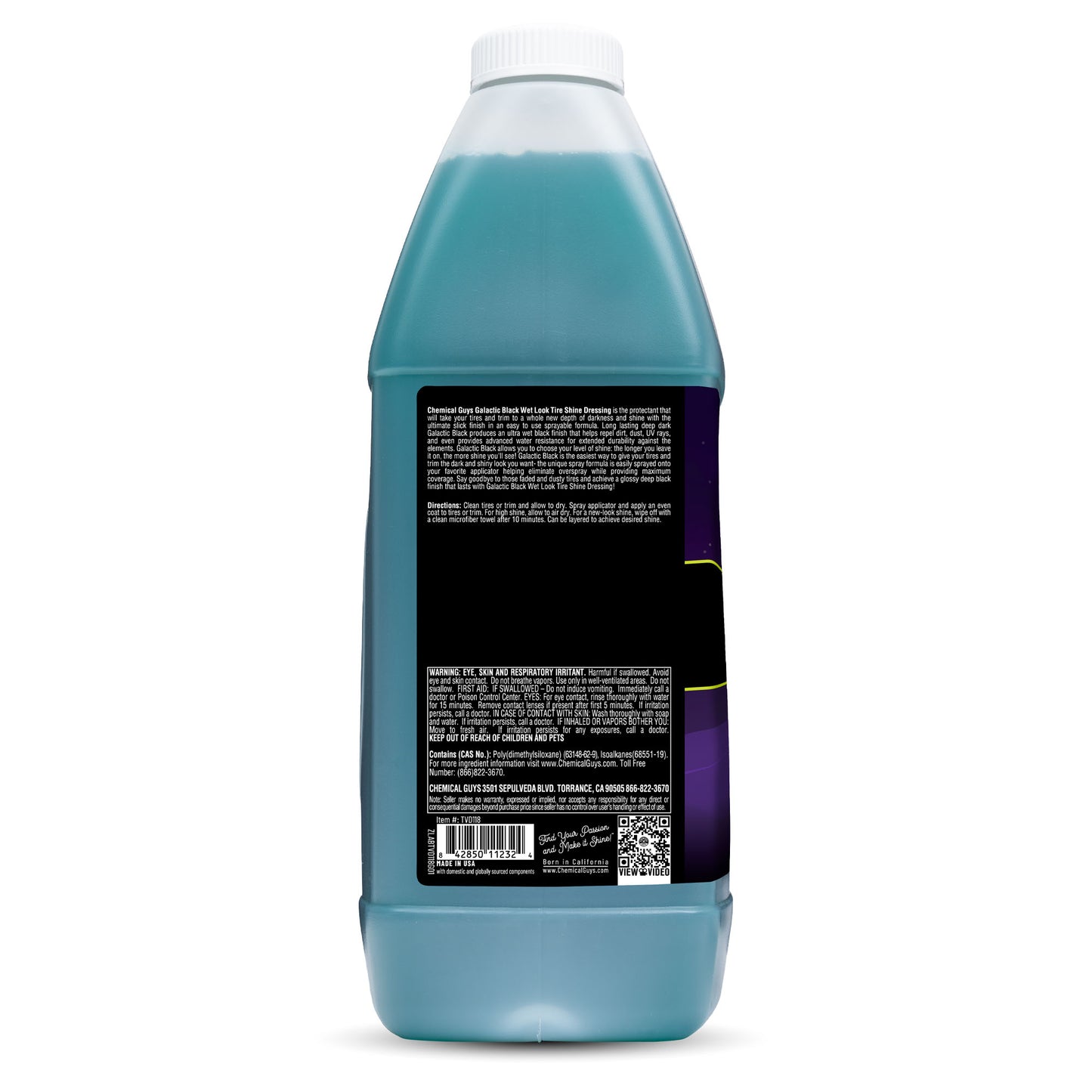 Galactic Black Wet Look Tire Shine Dressing