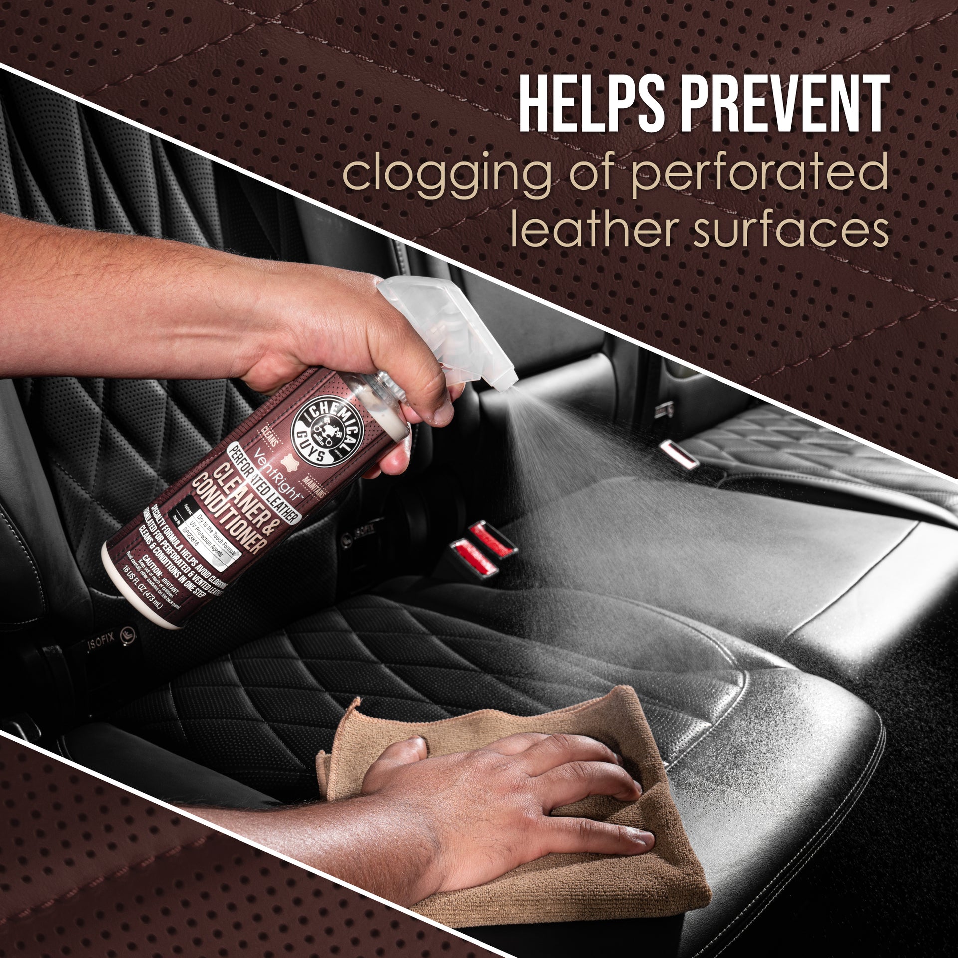 leather dressing for car seats Perforated Leather Care Kit