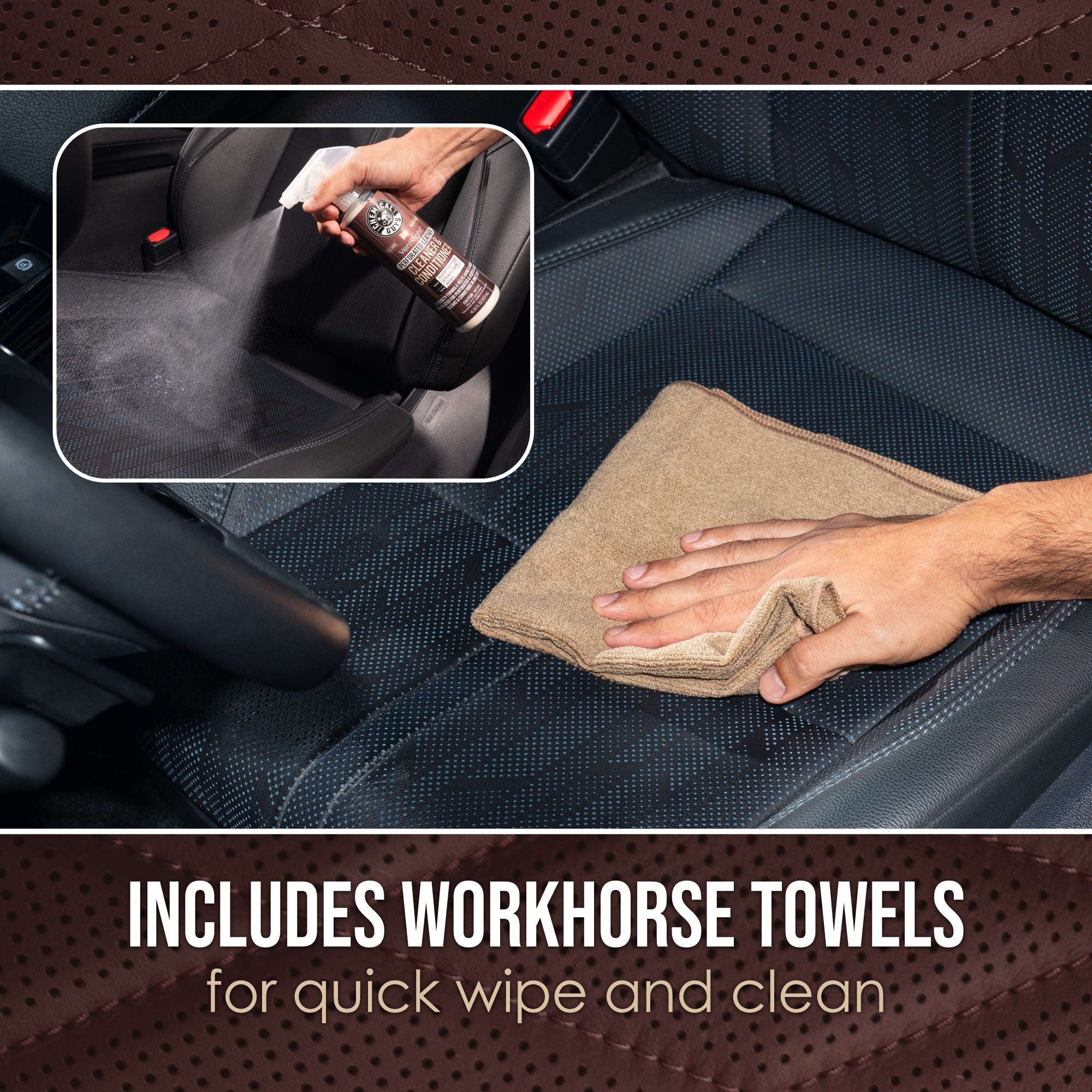 Perforated Leather Care Kit | Chemical Guys