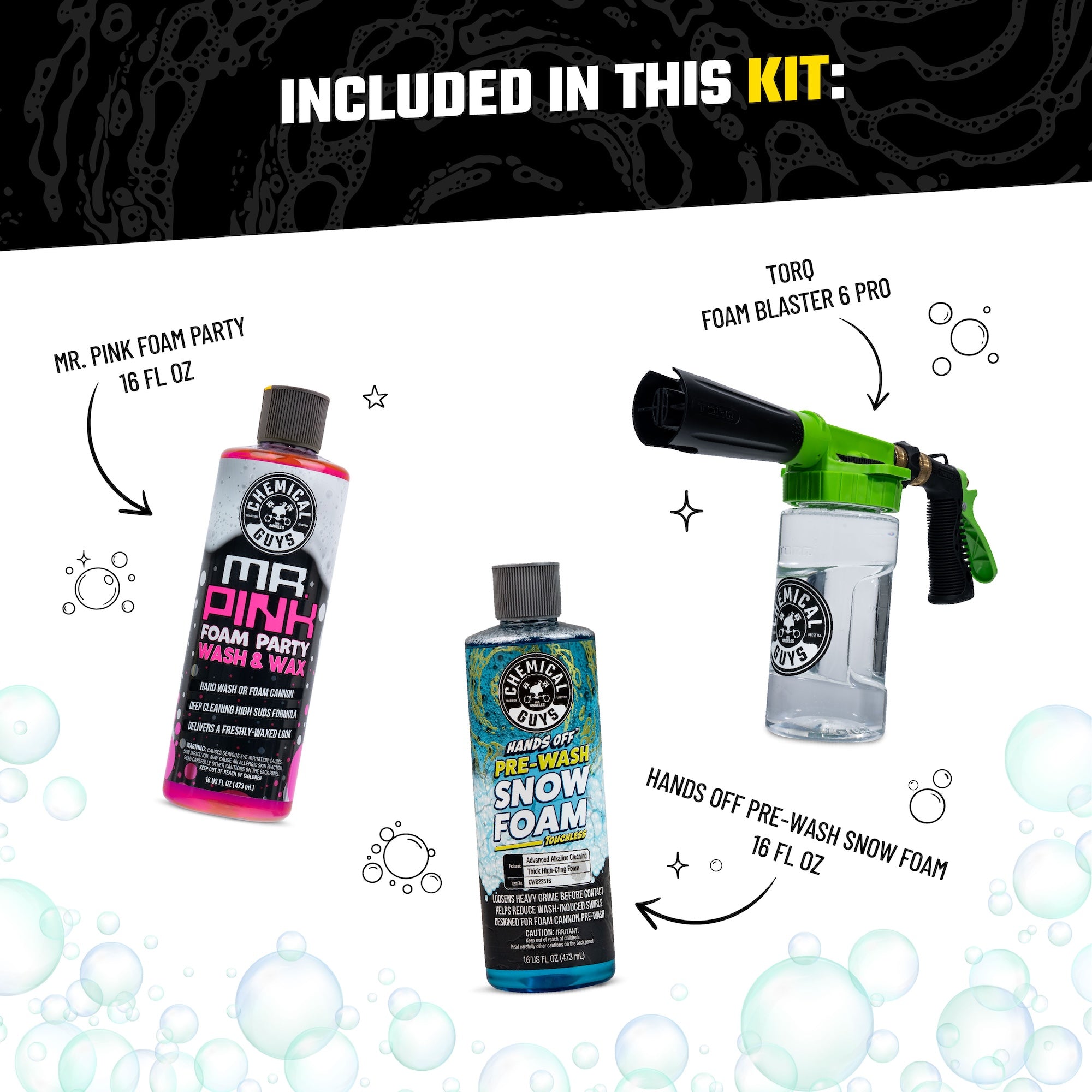 Pre-Wash Snow Foam Blaster Bundle | Chemical Guys