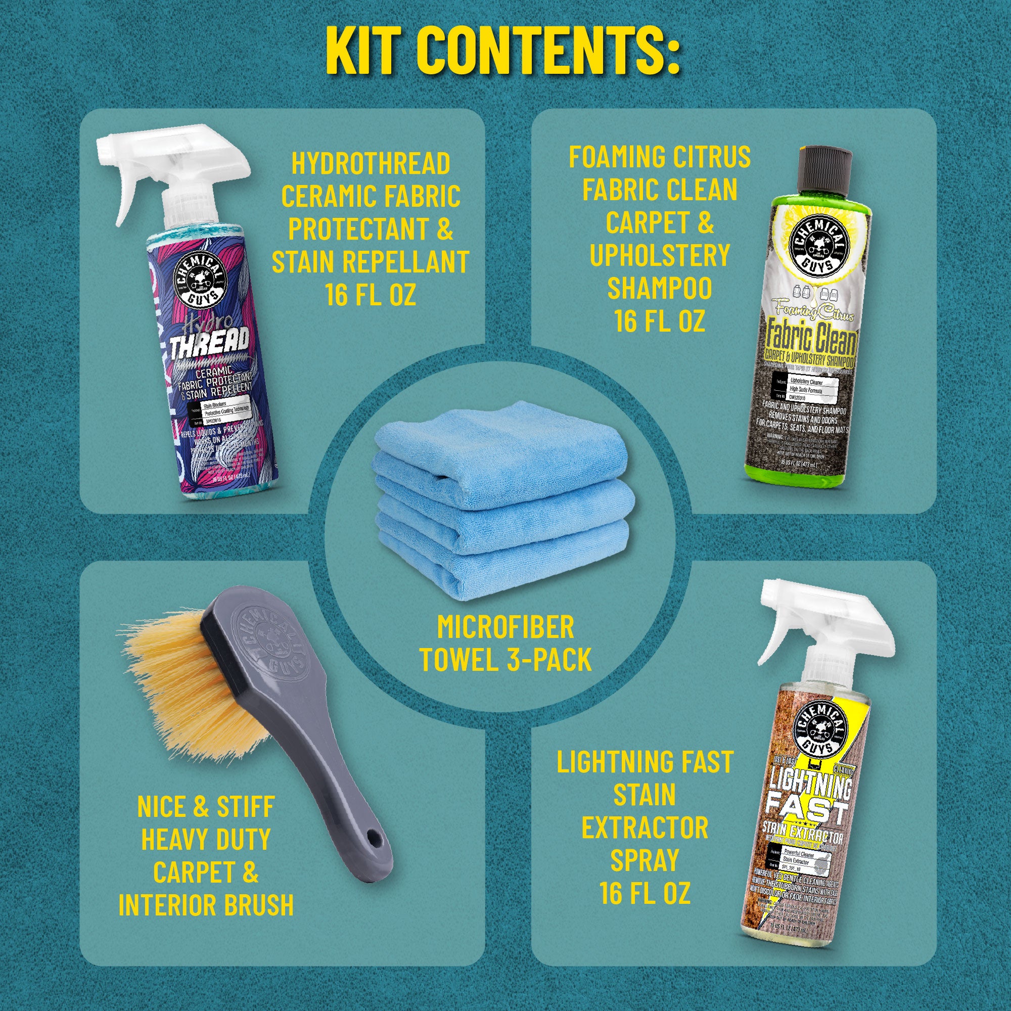Fabric Clean & Protect Arsenal Kit | Chemical Guys